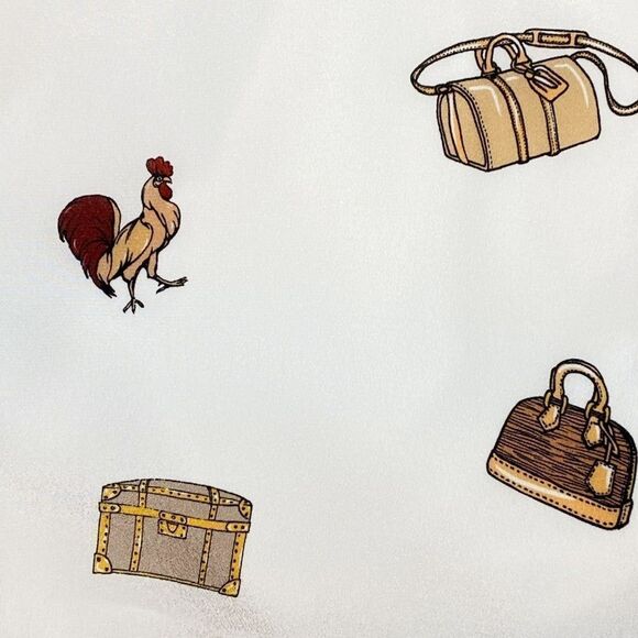 RARE Louis Vuitton White Silky Shorts Year of Rooster NWT FR38 / USA Sz Small - Picture 11 of 16